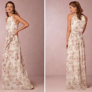 Donna Morgan Alana printed bridesmaid gown